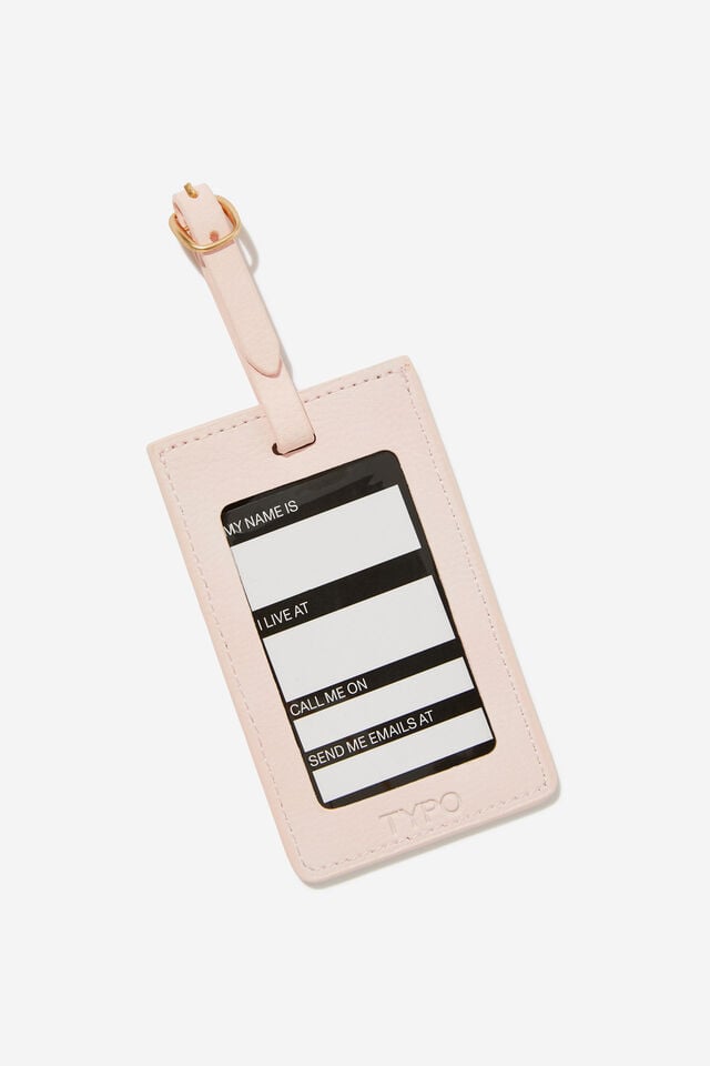 Off The Grid Luggage Tag, CARRY ON / BALLET BLUSH