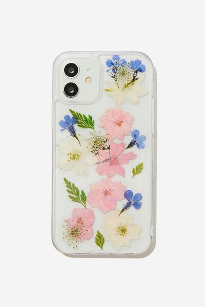 Protective Phone Case Iphone 12, 12 Pro, TRAPPED GARDEN FLOWERS