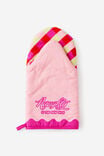 Christmas Oven Mit, NAUGHTY SANTA GINGHAM - example image 1