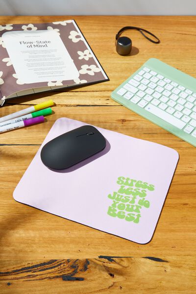 Neoprene Mouse Pad, STRESS LESS