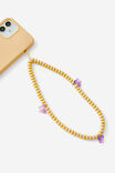 Carried Away Phone Charm Strap, IRIDESCENT BUTTERFLY/ BUTTER - alternate image 2