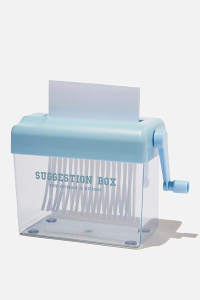 Mini Paper Shredder, ARCTIC BLUE