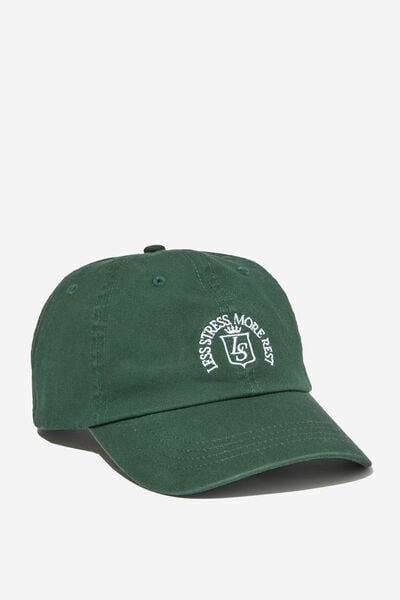 Just Another Dad Cap, LESS STRESS MORE REST CLUB GREEN
