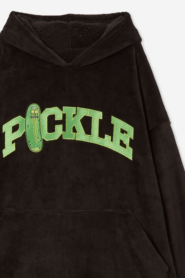 Collab Oversized Hoodie, LCN WB RICK AND MORTY PICKLE RICK