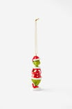 Collab Resin Christmas Ornament, LCN DRS SANTA GRINCH - alternate image 1