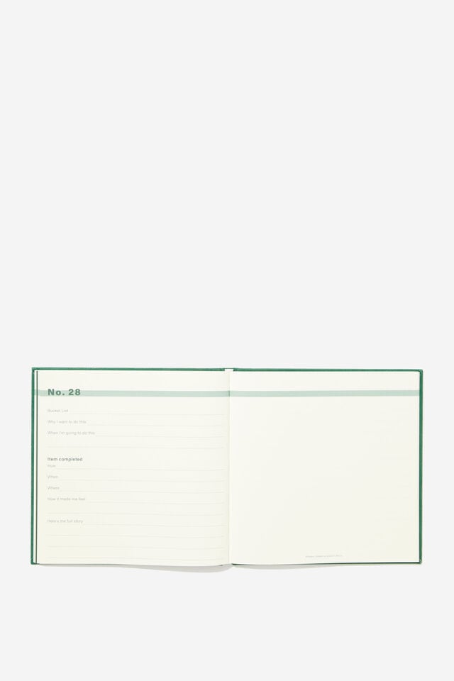 Square Activity Journal, THE BUCKET LIST VOL 5