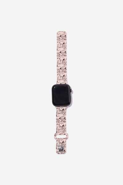 Strapped Watch Strap, LCN PEA SNOOPY WHISPER PINK