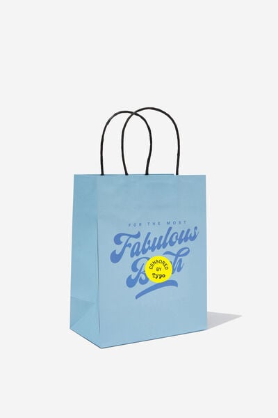 Get Stuffed Gift Bag - Small, FABULOUS BITCH BLUE!