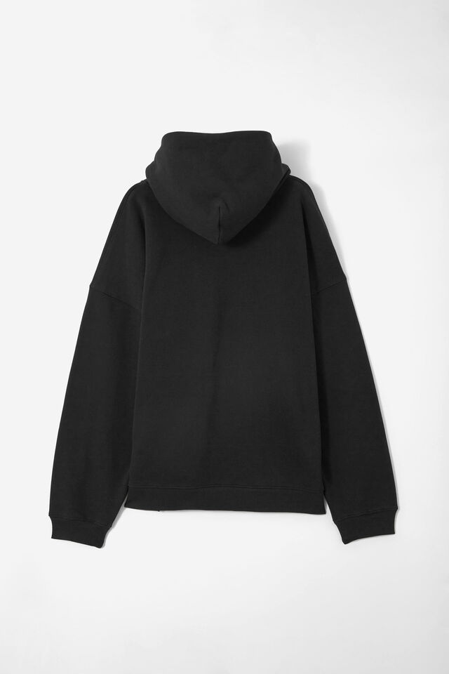 Premium Fleece Oversized Hoodie, BLACK EASILY DISTRACTED