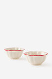 Dining Dip Bowls Set Of 2, RED - example image 2