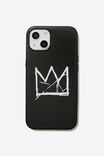 Basquiat Protective Case iPhone 13, LCN BSQ CROWN/BLACK - alternate image 1