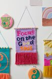 DIY Woven Wall Hanging, FOCUS ON THE GOOD SHIT! - alternate image 1
