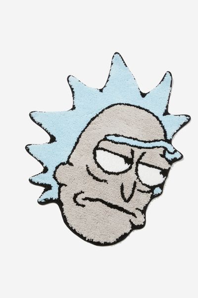 License Floor Rug, LCN CNW RICK AND MORTY RICK FACE