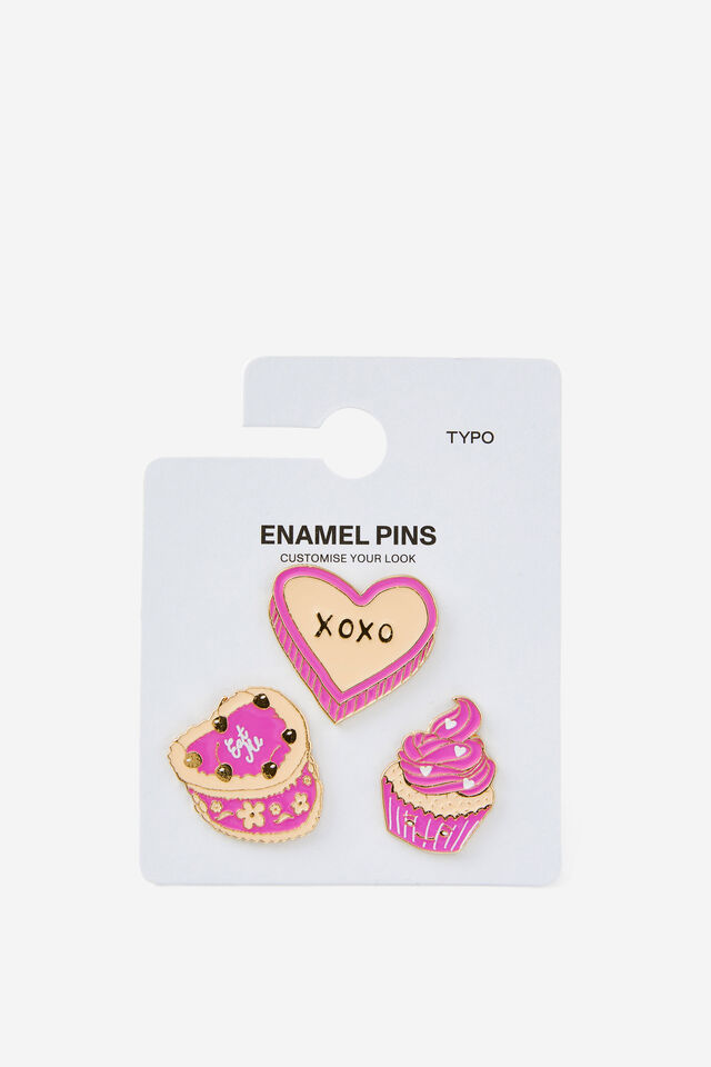 Enamel Pins 3Pack, CAKES