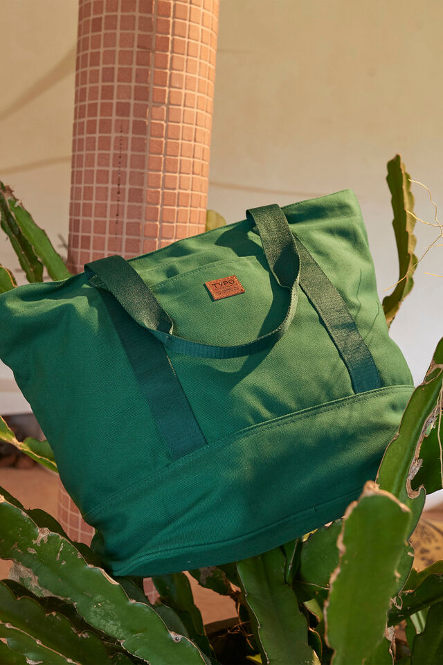 Collegiate Tote Bag, COURTSIDE / HERITAGE GREEN