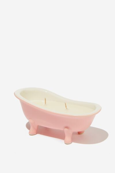 Shaped Candle, PINK CLAW FOOT BATH