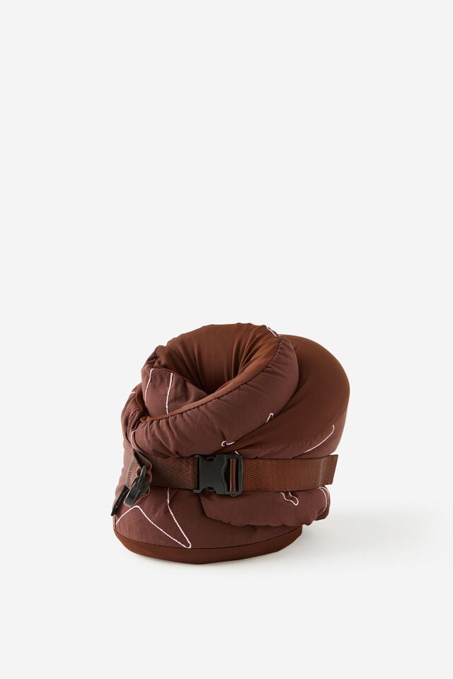 Wrap Around Travel Pillow, ESPRESSO STAR