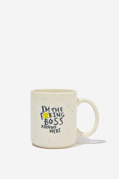 Limited Edition Mothers Day Mug, IM THE BOSS SPECKLE