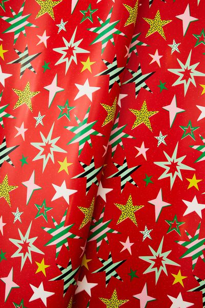 Christmas Wrapping Paper Roll, SPICE STARS