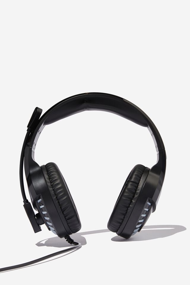 Mic Drop Led Headphone, BLACK