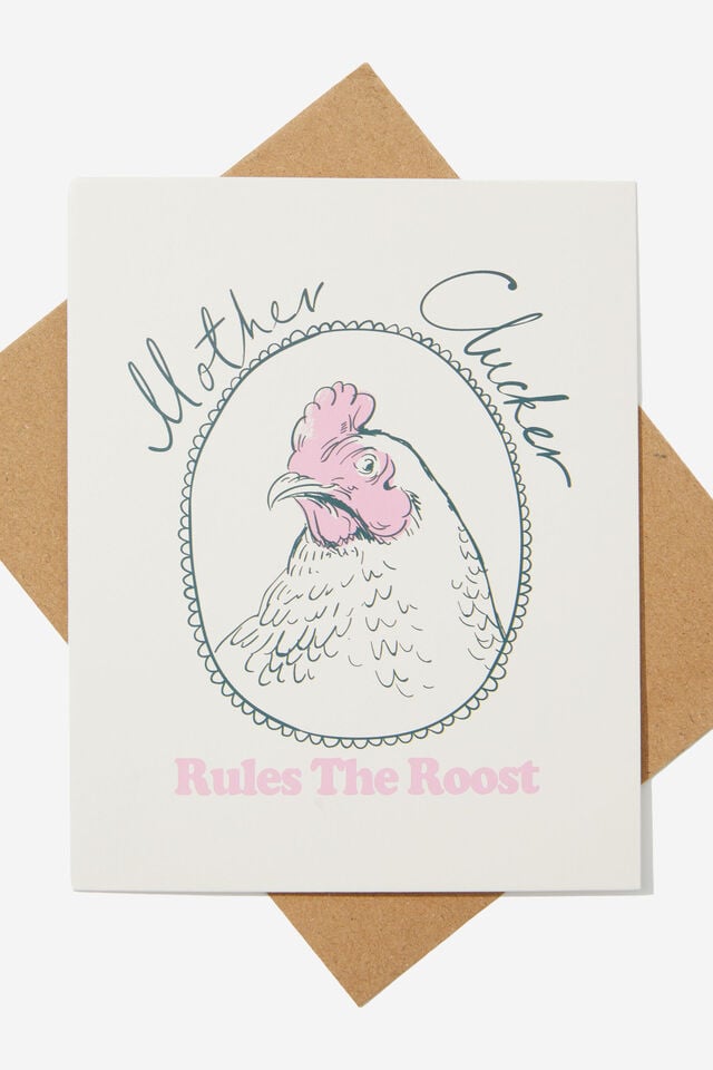 Mother's Day Card, MOTHER CLUCKER RULES THE ROOST