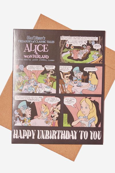 Nice Birthday Card, LCN DIS ALICE HAPPY UNBIRTHDAY