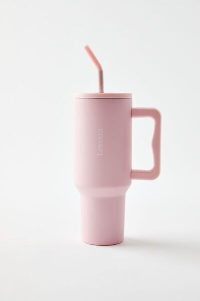 Personalised The Traveller Oversized Metal Tumbler, BALLET BLUSH