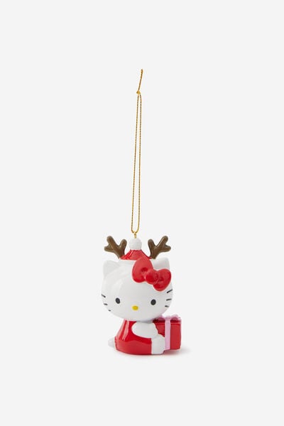 Collab Resin Christmas Ornament, LCN SAN HELLO KITTY REINDEER