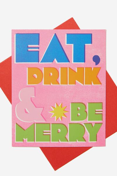 Christmas Card 2023, EAT DRINK & BE MERRY