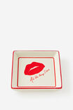 Retro Square Trinket Tray, LIPS - example image 1