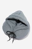 Travel Hoodie Neck Pillow, CHARCOAL MARLE - alternate image 1