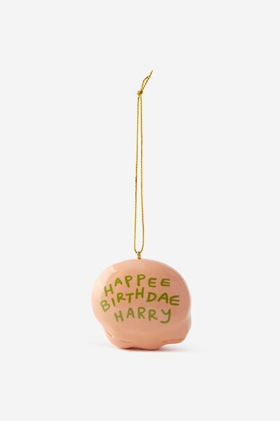 Collab Resin Christmas Ornament, LCN WB HARRY POTTER HAPPY BIRTHDAE HARRY