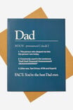 Fathers Day Card 2024, DAD DEFINITION NAVY ECRU - alternate image 1