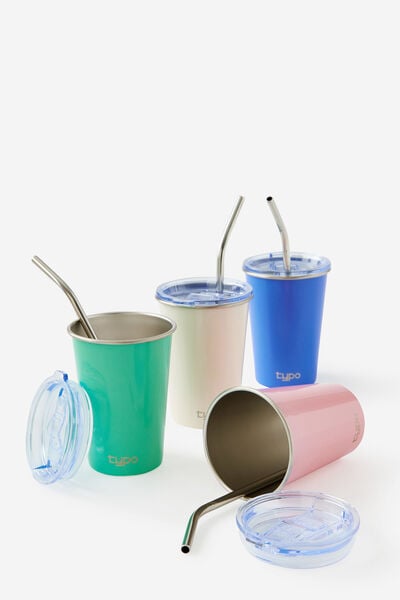Party Cups 4 Pack, RETRO MULTI