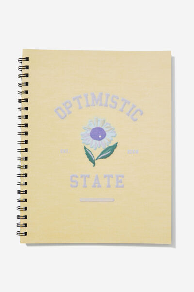 A4 Campus Notebook, OPTIMISTIC STATE OF MIND
