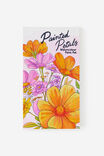 Watercolour Postcard Pad, PAINTED PETALS - example image 1