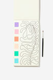 Mini Watercolour Paint Pad, FLORAL V2 - alternate image 2