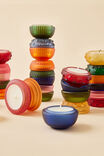 Mini Stackers Glass Tea Light Candle, PETAL DRIFT PLUM BUMPY - example image 2