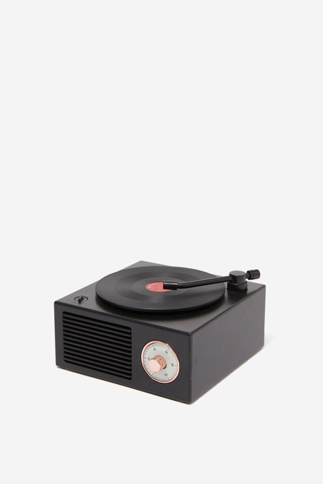 Wireless Mini Record Speaker, BLACK