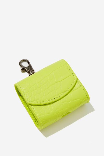 Tech Pouch, LIME TEXTURED