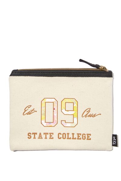 Spinout Pencil Case, STATE COLLEGE FLORAL