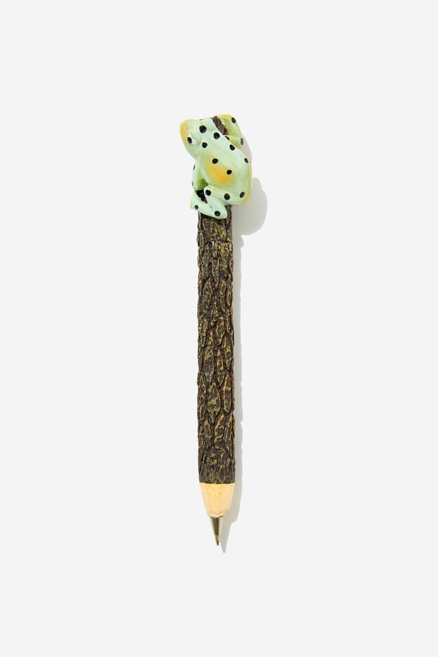 The Novelty Pen, FROG ON THE LOG SMOKE GREEN