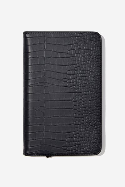Off The Grid Travel Wallet, BLACK TEXTURED