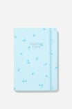 A5 Undated Weekly Buffalo Diary, ARCTIC BLUE DITSY FLORAL - alternate image 1