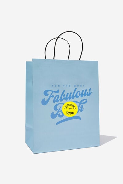 Get Stuffed Gift Bag - Medium, FABULOUS BITCH BLUE!