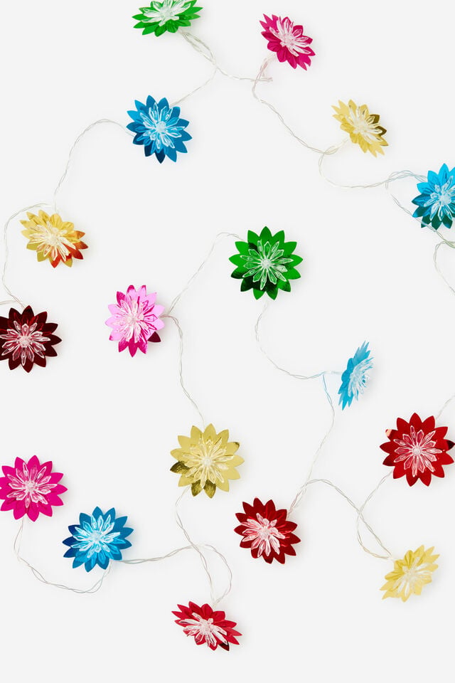 Novelty Christmas String Lights, REFLECTIVE FLOWERS