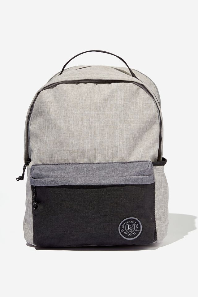 Collegiate Backpack, COOL GREY COLOUR BLOCKED