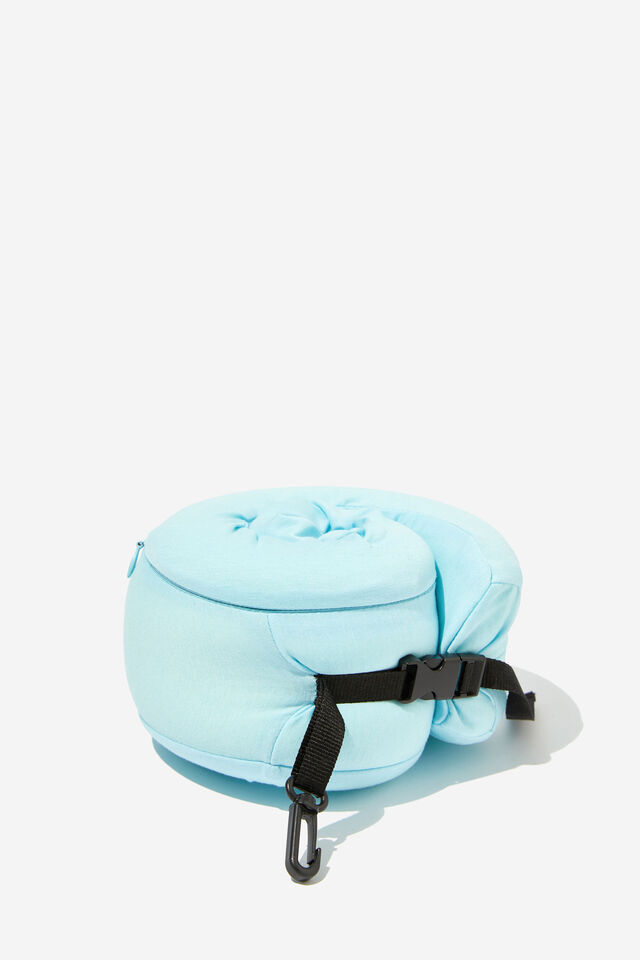 Foldable Travel Neck Pillow, ARCTIC BLUE