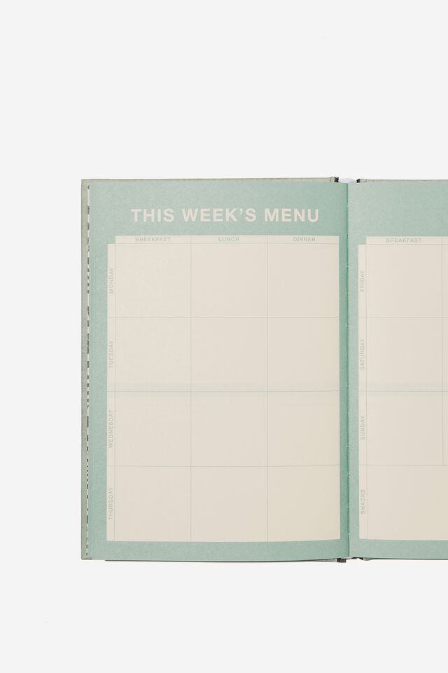 A5 Fashion Activity Journal, WEEKLY MEALS