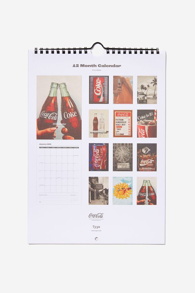 2022 Coca Cola Get A Date Calendar, LCN COK COKE